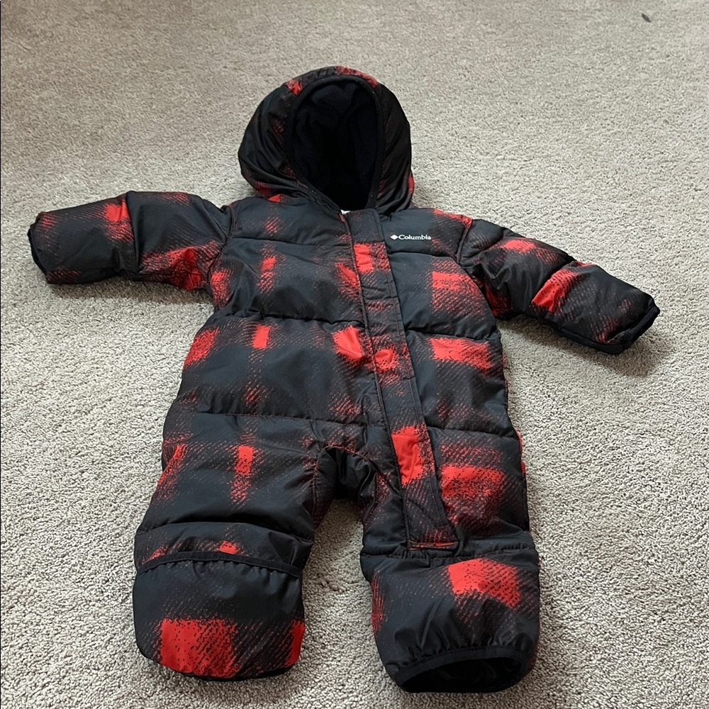 Columbia Red and Black Infant Snowsuit